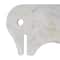 White & Gray Abstract Marble Elephant Sculpture Set